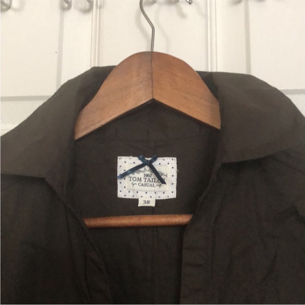 Elegant Black Wrap Blouse - Picture 3 of 8